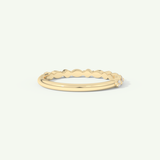 0.32 TCW Round & Marquise Cut Lab-Grown Diamond Half Eternity Wedding Band