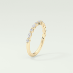 0.32 TCW Round & Marquise Shaped Lab Grown Diamond Wedding Band