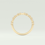 0.32 TCW Round & Marquise Shaped Lab Grown Diamond Wedding Band