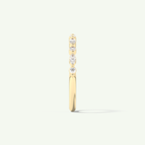 0.32 TCW Round & Marquise Cut Lab-Grown Diamond Half Eternity Wedding Band