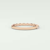 0.32 TCW Round & Marquise Shaped Moissanite Wedding Band
