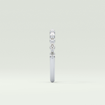 0.32 TCW Round & Marquise Shaped Lab Grown Diamond Wedding Band