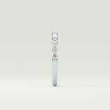 0.32 TCW Round & Marquise Shaped Lab Grown Diamond Wedding Band