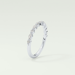 0.32 TCW Round & Marquise Shaped Lab Grown Diamond Wedding Band