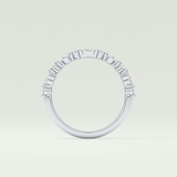0.32 TCW Round & Marquise Shaped Lab Grown Diamond Wedding Band