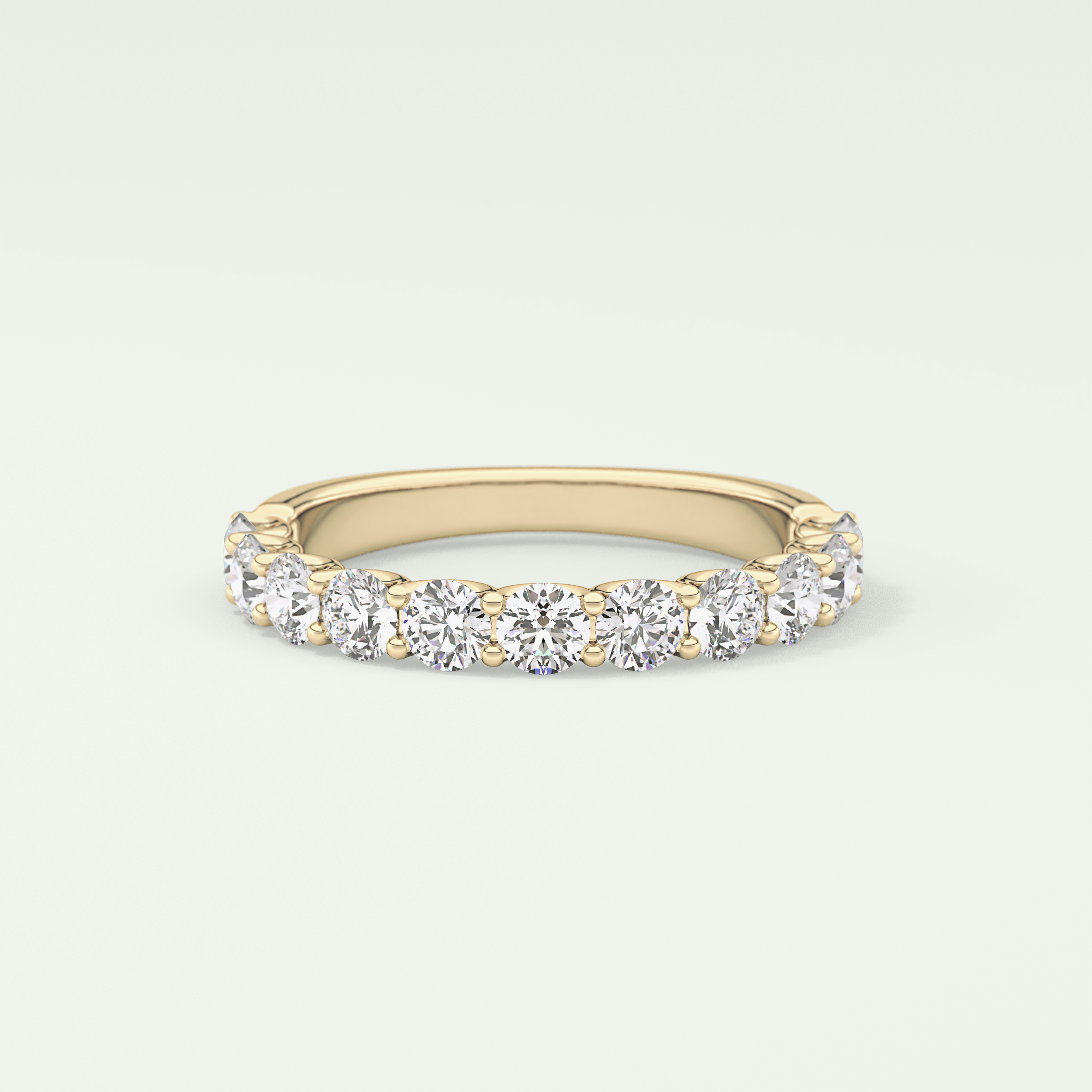 1.1 TCW Round Shaped Lab Grown Diamond Wedding Band