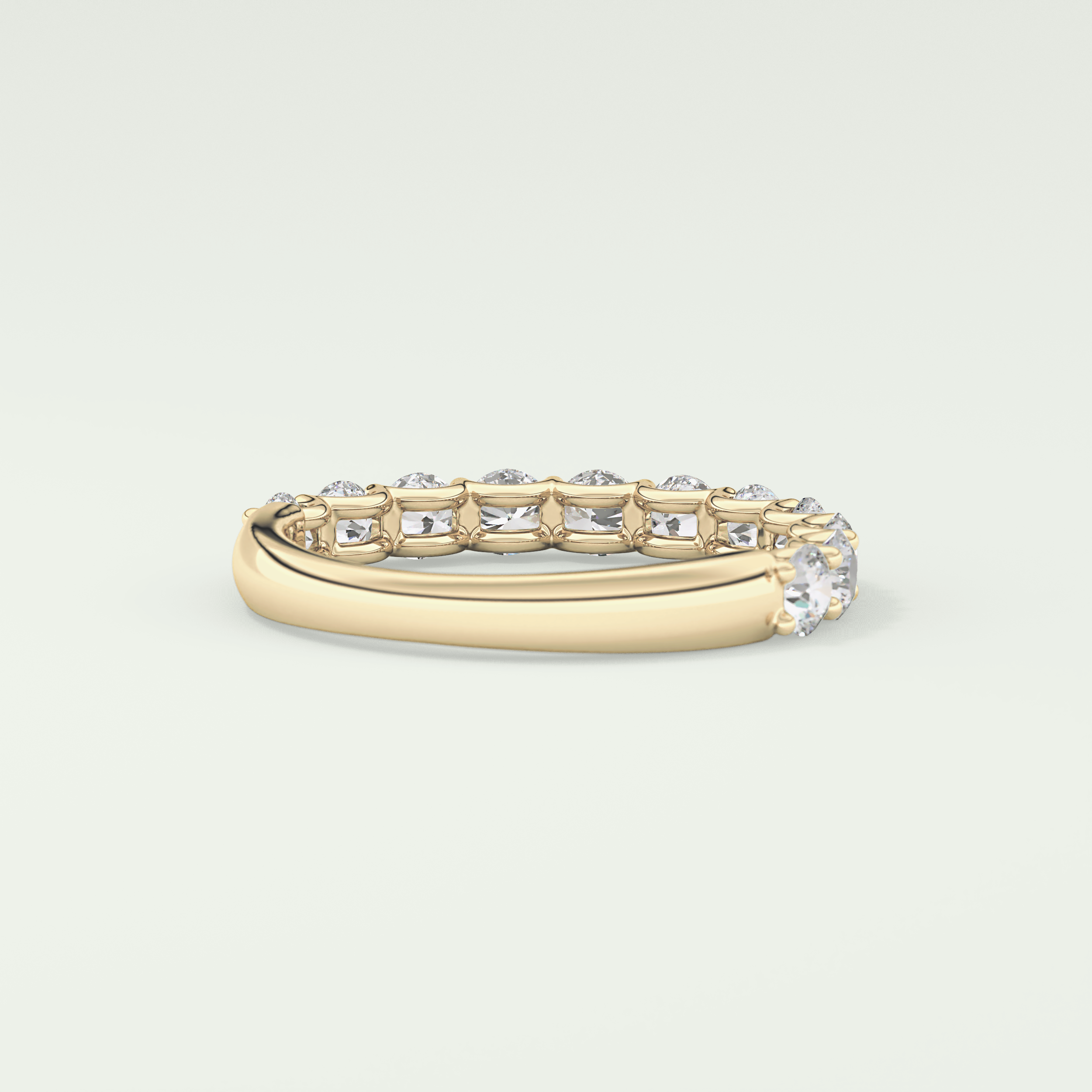 1.1 TCW Round Shaped Lab Grown Diamond Wedding Band