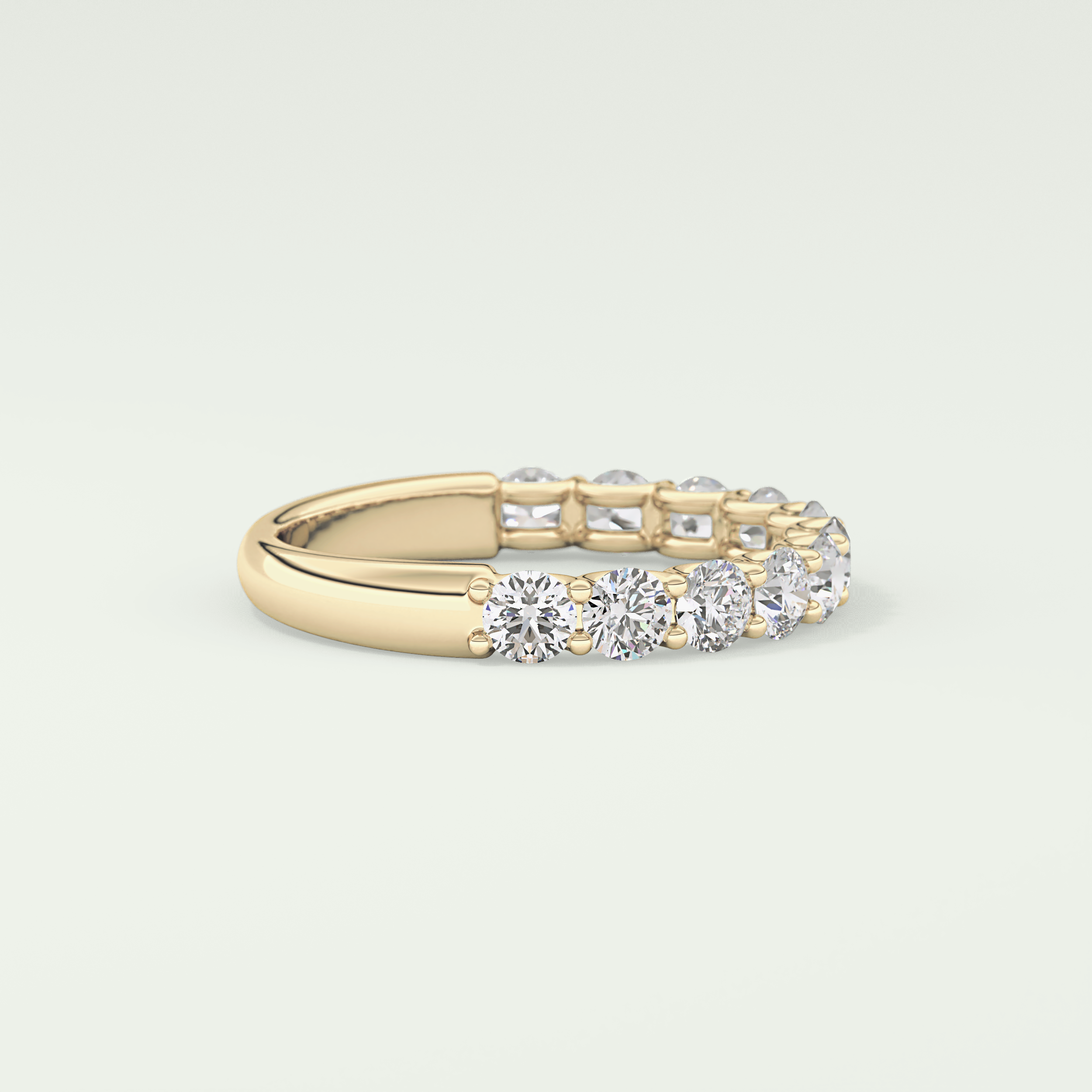 1.1 TCW Round Shaped Lab Grown Diamond Wedding Band