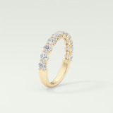 1.1 TCW Round Shaped Lab Grown Diamond Wedding Band