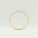 1.1 TCW Round Shaped Lab Grown Diamond Wedding Band
