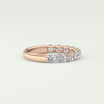 1.1 TCW Round Shaped Lab Grown Diamond Wedding Band