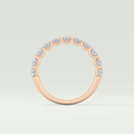 1.1 TCW Round Shaped Lab Grown Diamond Wedding Band