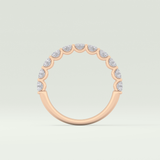 1.1 TCW Round Shaped Lab Grown Diamond Wedding Band