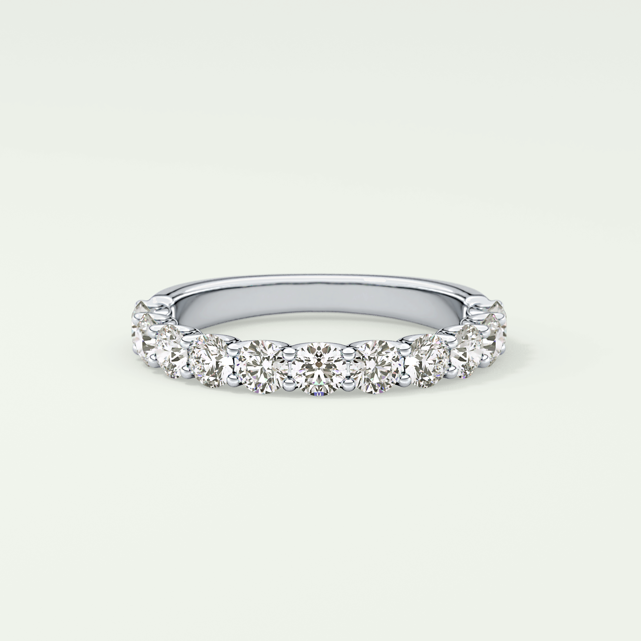 1.1 TCW Round Shaped Lab Grown Diamond Wedding Band