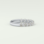 1.1 TCW Round Shaped Lab Grown Diamond Wedding Band