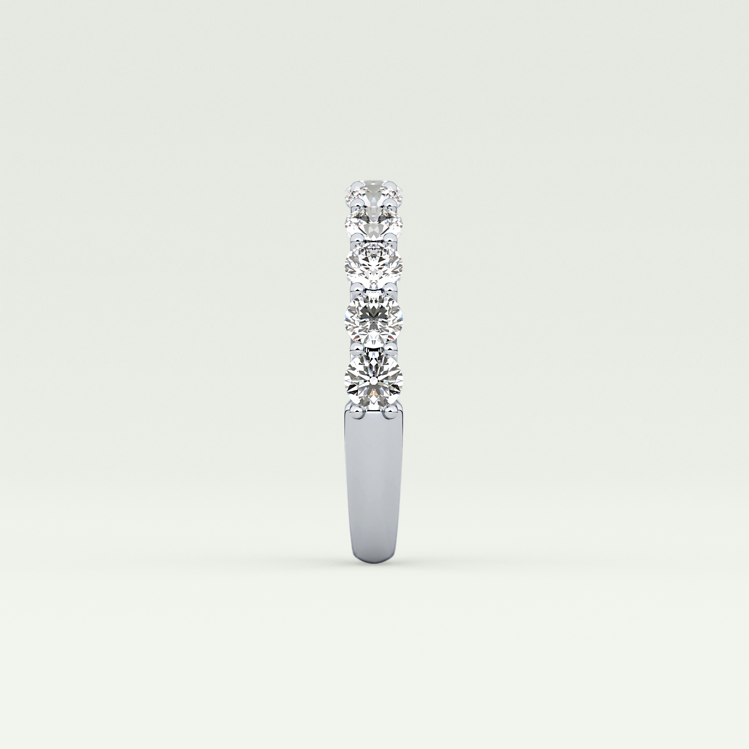 1.1 TCW Round Shaped Lab Grown Diamond Wedding Band