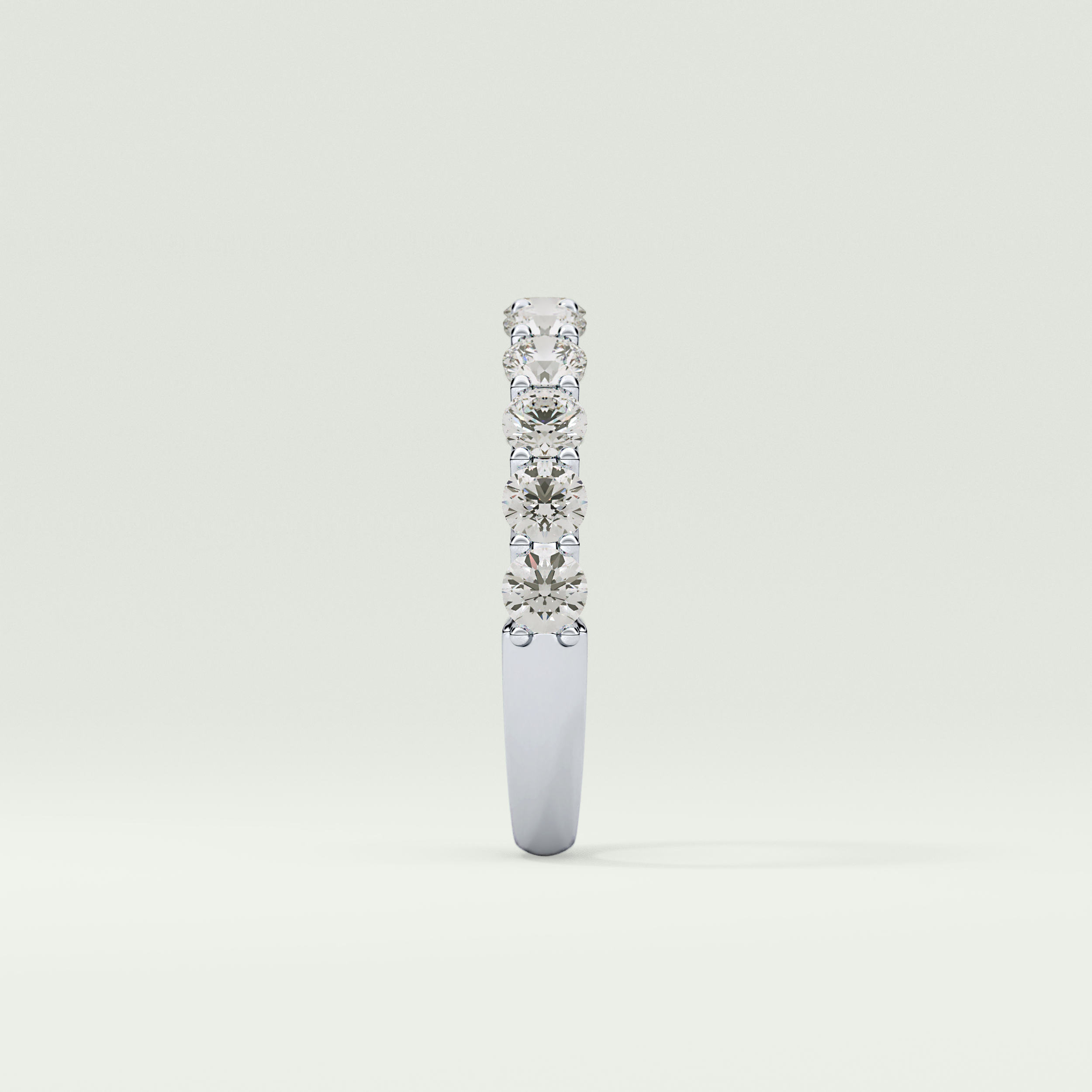 1.1 TCW Round Shaped Lab Grown Diamond Wedding Band