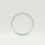1.1 TCW Round Shaped Lab Grown Diamond Wedding Band