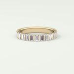 1.08 TCW Baguette Shaped Lab Grown Diamond Wedding Band