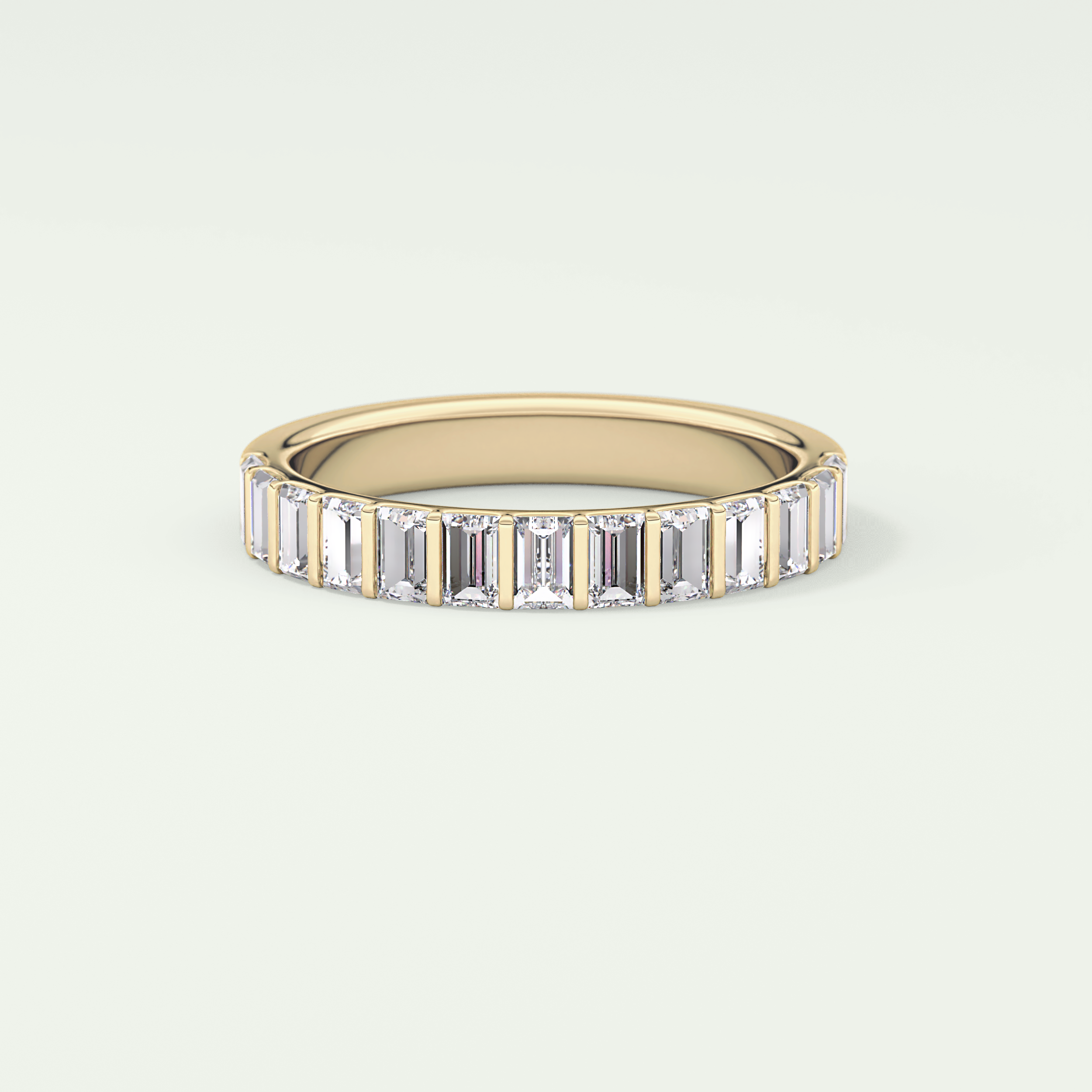 1.08 TCW Baguette Shaped Lab Grown Diamond Wedding Band