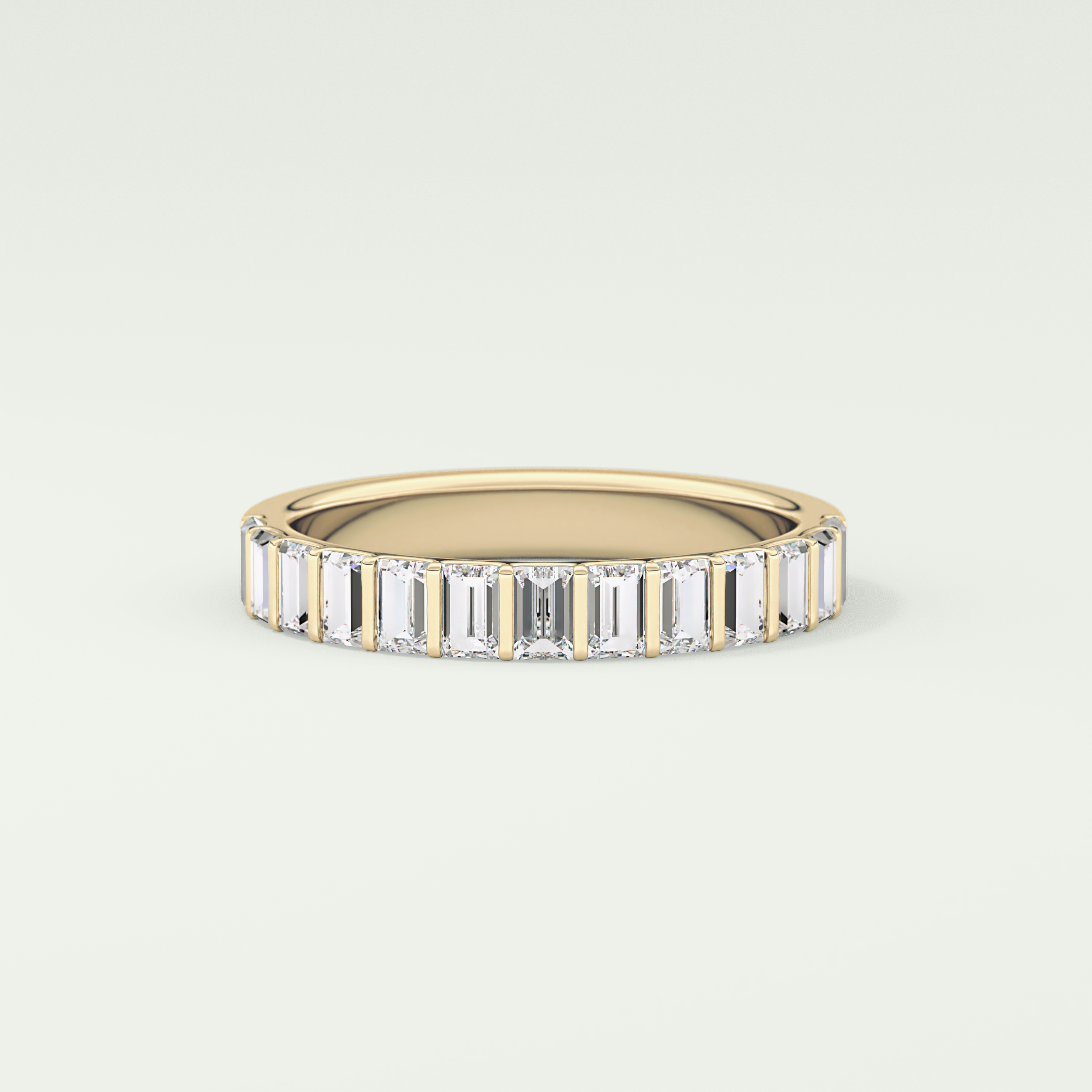 1.08 TCW Baguette Shaped Lab Grown Diamond Wedding Band