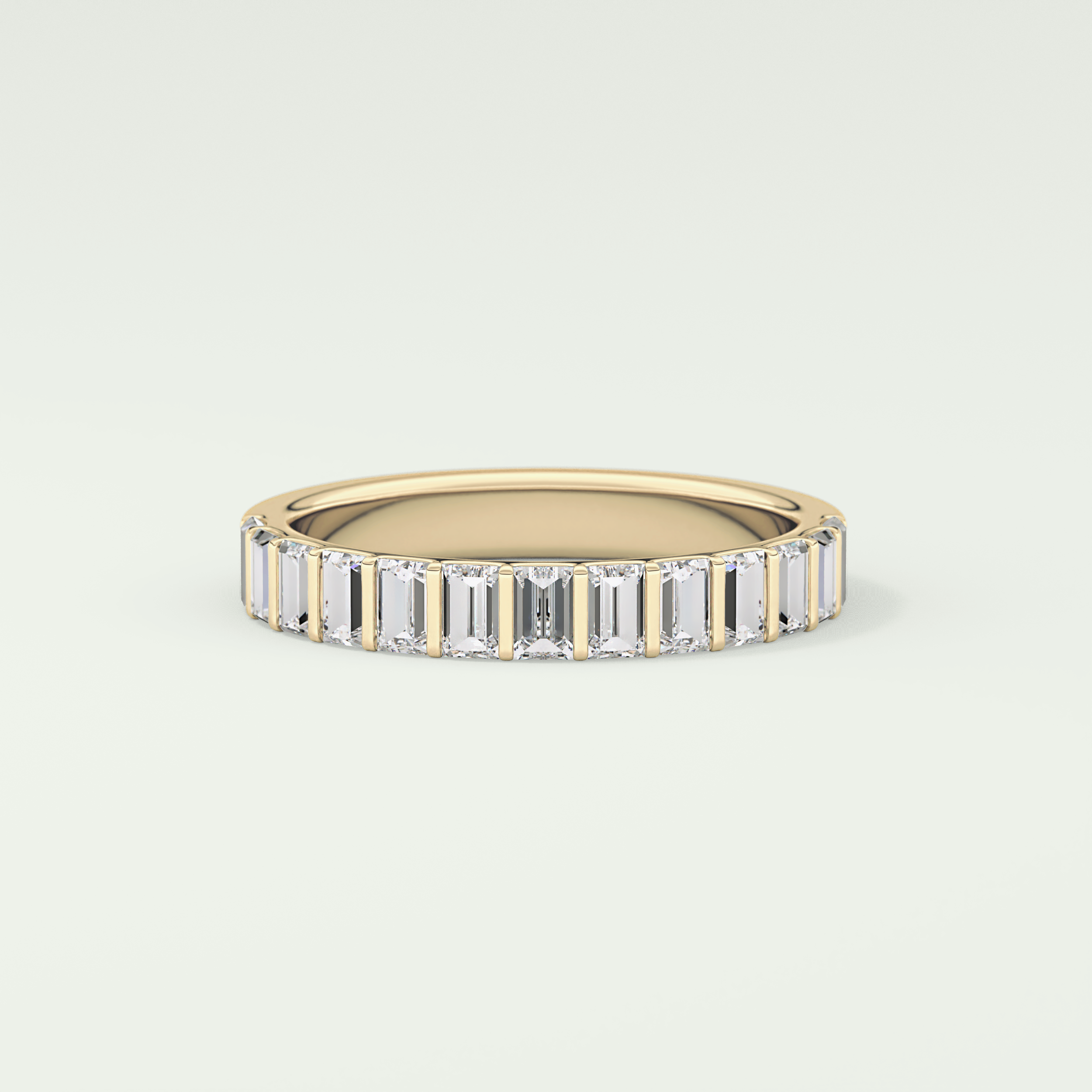 1.08 TCW Baguette Shaped Lab Grown Diamond Wedding Band