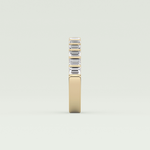 1.08 TCW Baguette Shaped Lab Grown Diamond Wedding Band