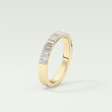 1.08 TCW Baguette Shaped Lab Grown Diamond Wedding Band
