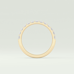 1.08 TCW Baguette Shaped Moissanite Wedding Band