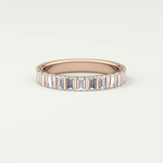 1.08 TCW Baguette Shaped Lab Grown Diamond Wedding Band