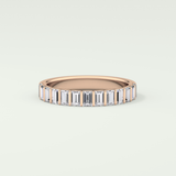 1.08 TCW Baguette Shaped Lab Grown Diamond Wedding Band