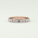1.08 TCW Baguette Shaped Lab Grown Diamond Wedding Band