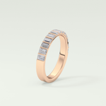1.08 TCW Baguette Shaped Lab Grown Diamond Wedding Band