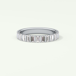 1.08 TCW Baguette Shaped Lab Grown Diamond Wedding Band