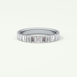 1.08 TCW Baguette Shaped Lab Grown Diamond Wedding Band