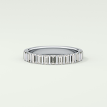1.08 TCW Baguette Shaped Lab Grown Diamond Wedding Band