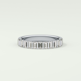 1.08 TCW Baguette Shaped Lab Grown Diamond Wedding Band