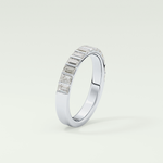 1.08 TCW Baguette Shaped Lab Grown Diamond Wedding Band