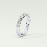 1.08 TCW Baguette Shaped Lab Grown Diamond Wedding Band