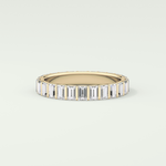 1.08 TCW Baguette Shaped Lab Grown Diamond Wedding Band
