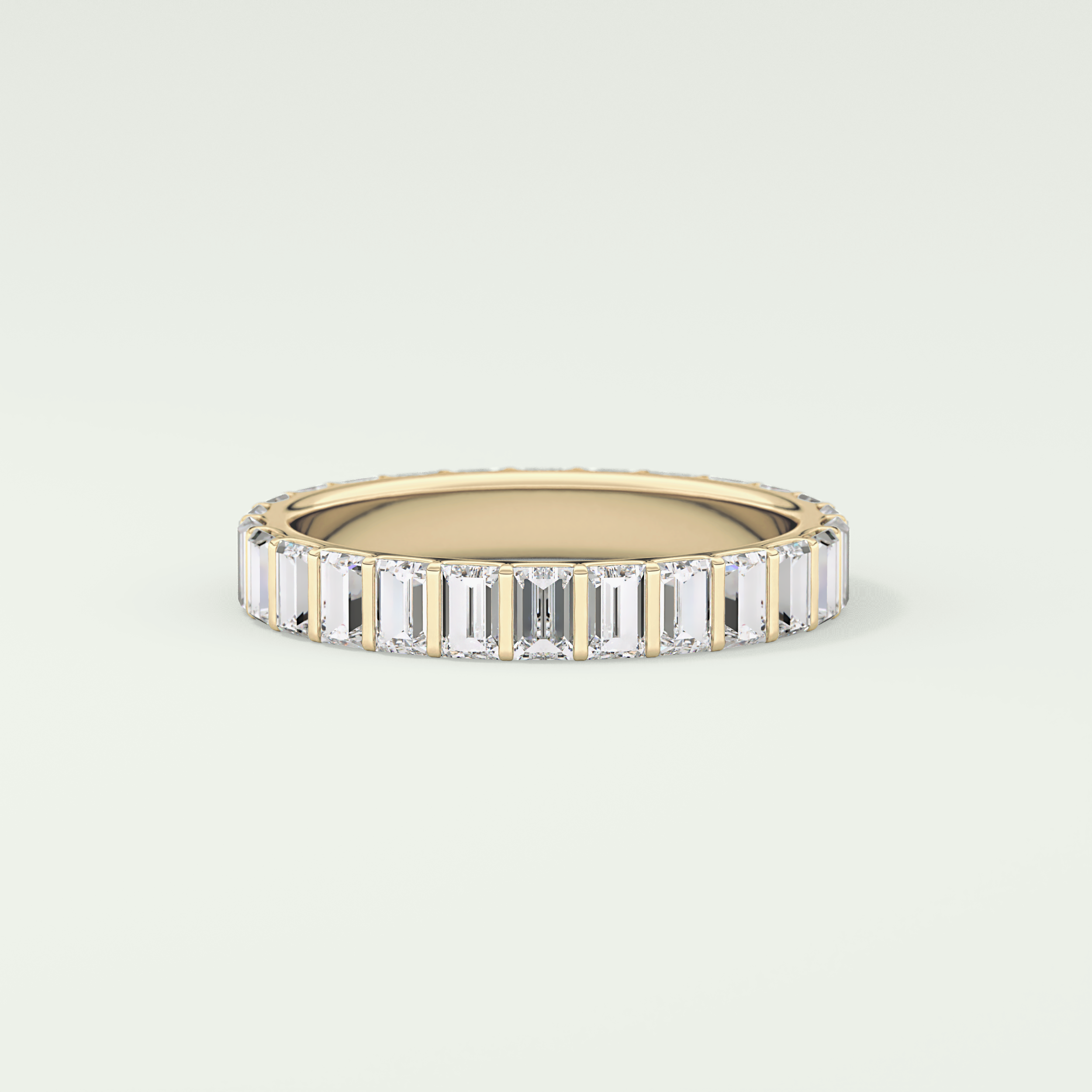1.08 TCW Baguette Shaped Lab Grown Diamond Wedding Band