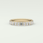 1.08 TCW Baguette Shaped Lab Grown Diamond Wedding Band