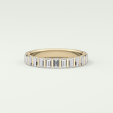 1.08 TCW Baguette Shaped Lab Grown Diamond Wedding Band