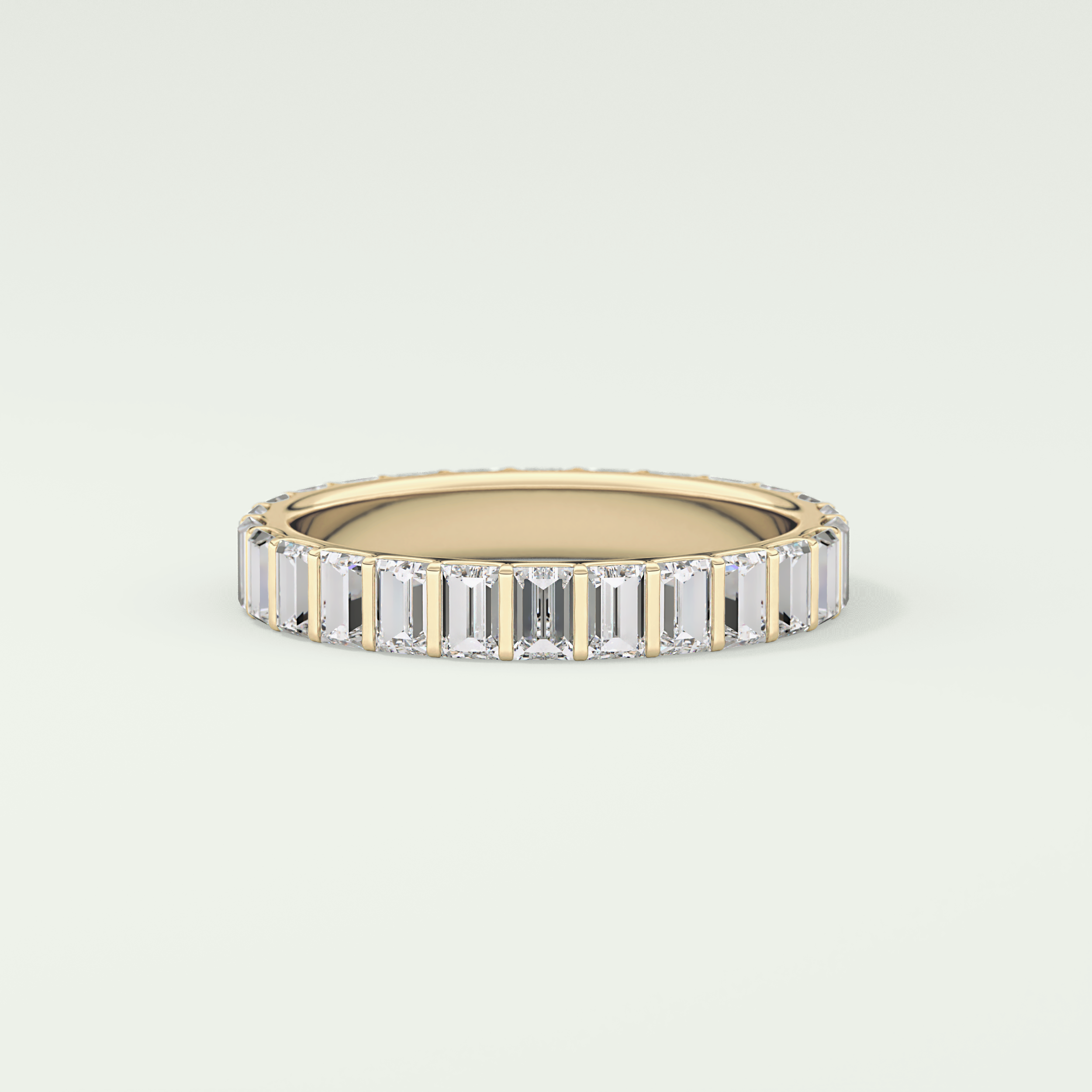 1.08 TCW Baguette Shaped Lab Grown Diamond Wedding Band