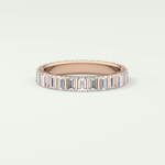 1.08 TCW Baguette Shaped Lab Grown Diamond Wedding Band