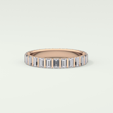 1.08 TCW Baguette Shaped Lab Grown Diamond Wedding Band