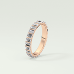 1.08 TCW Baguette Shaped Lab Grown Diamond Wedding Band