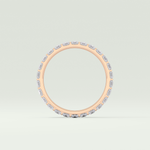 1.08 TCW Baguette Shaped Lab Grown Diamond Wedding Band