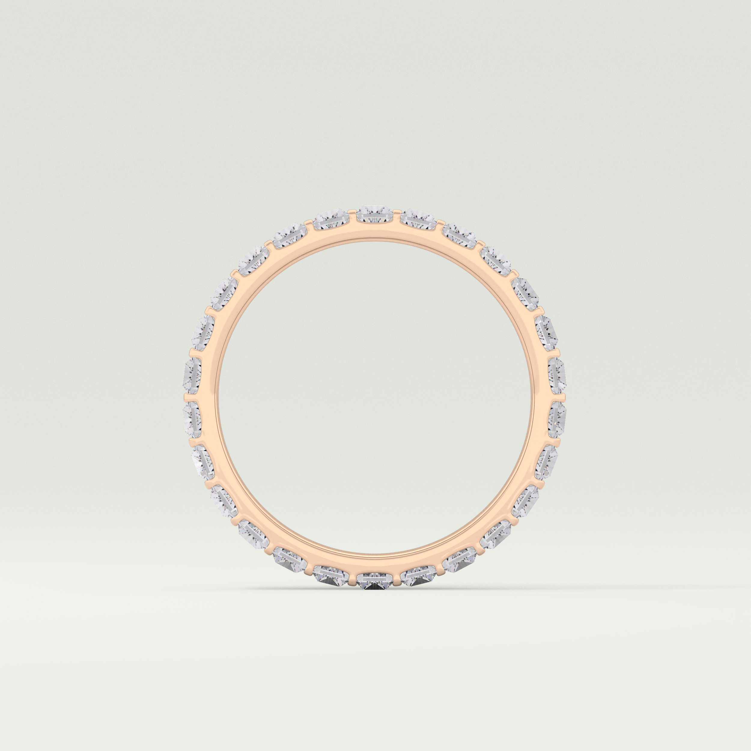 1.08 TCW Baguette Shaped Lab Grown Diamond Wedding Band