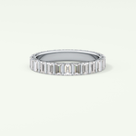 1.08 TCW Baguette Shaped Lab Grown Diamond Wedding Band